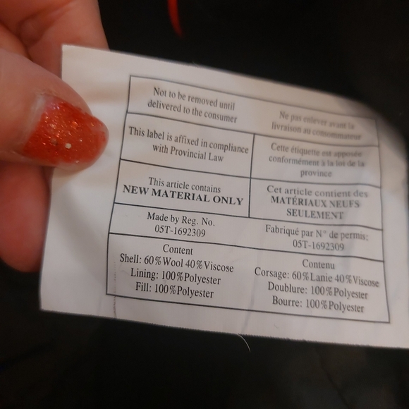 Vintage wool blend British style coat - Picture 9 of 9